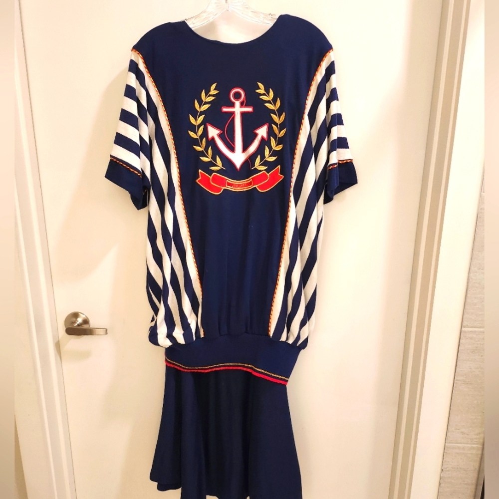 Vintage Kelli Kaye drop waist 2 piece set.